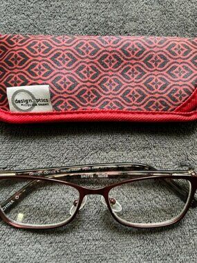 Women's Design Optics by Foster Grant Burgundy Readers